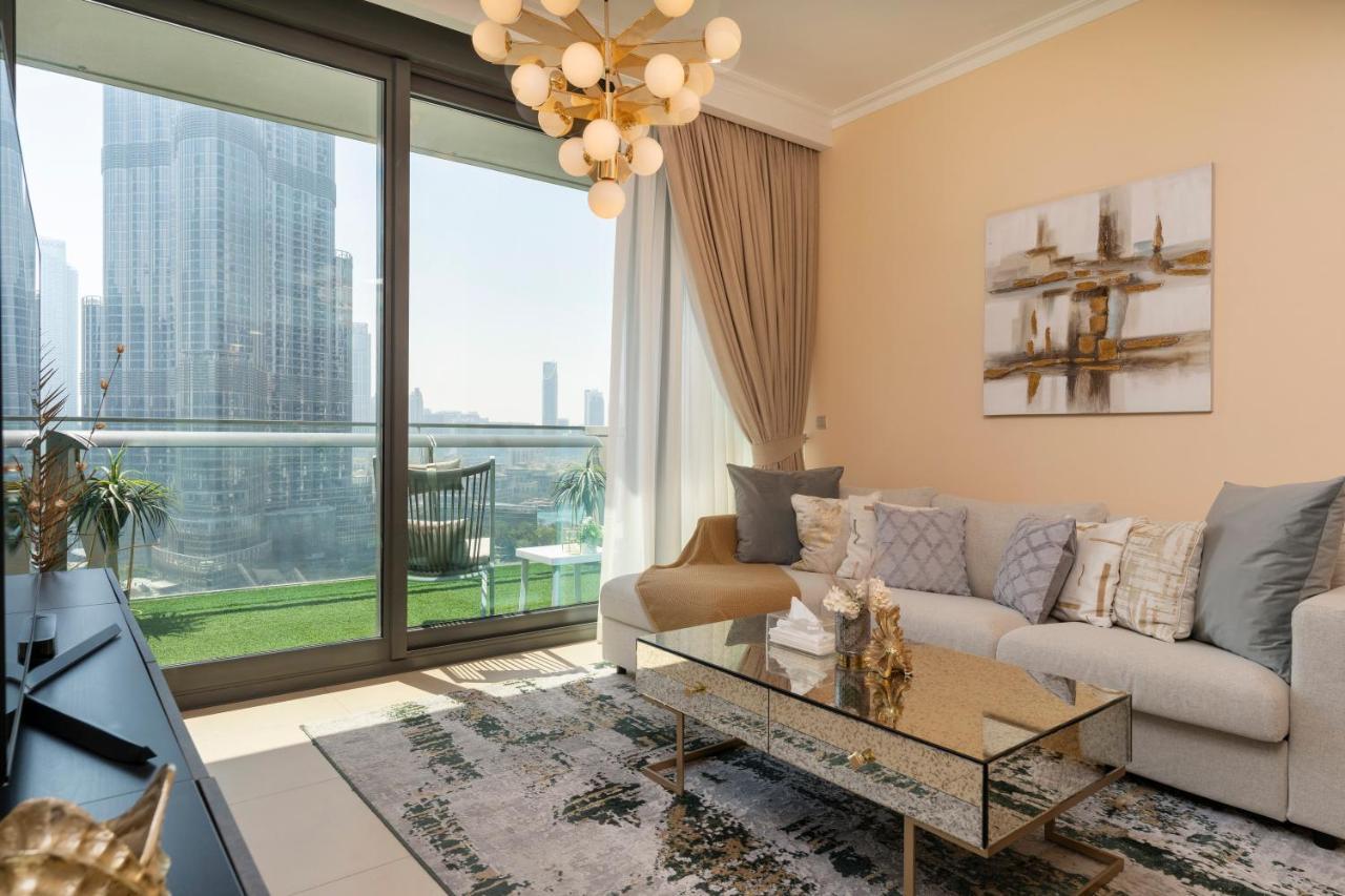 Prestige Living 1Br With Full Burj Khalifa View By Auberge Dubái Exterior foto
